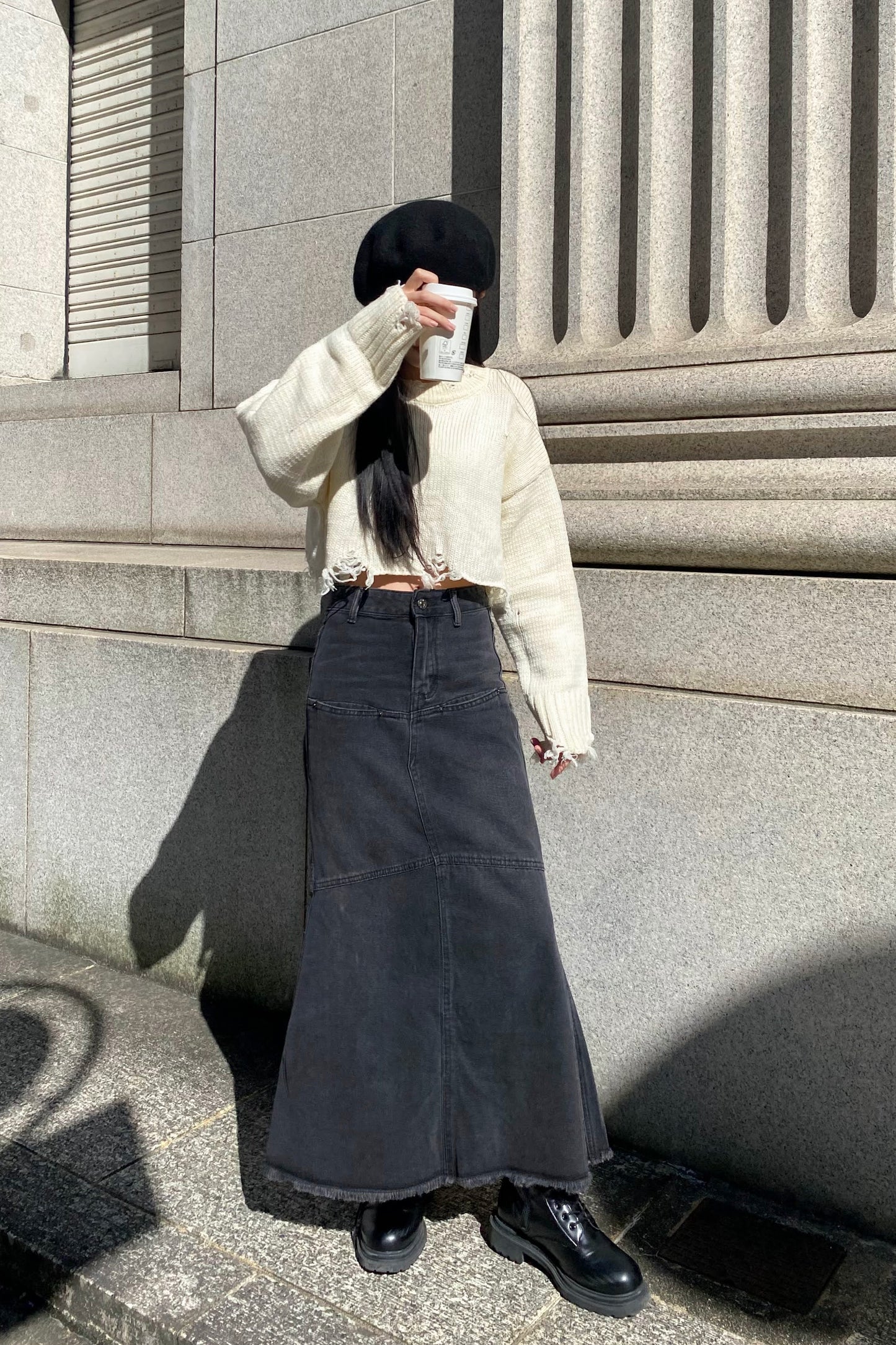 マーメイドジーンズスカート DPB43005