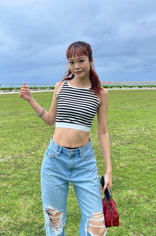 ボーダータンクトップ DPA33023