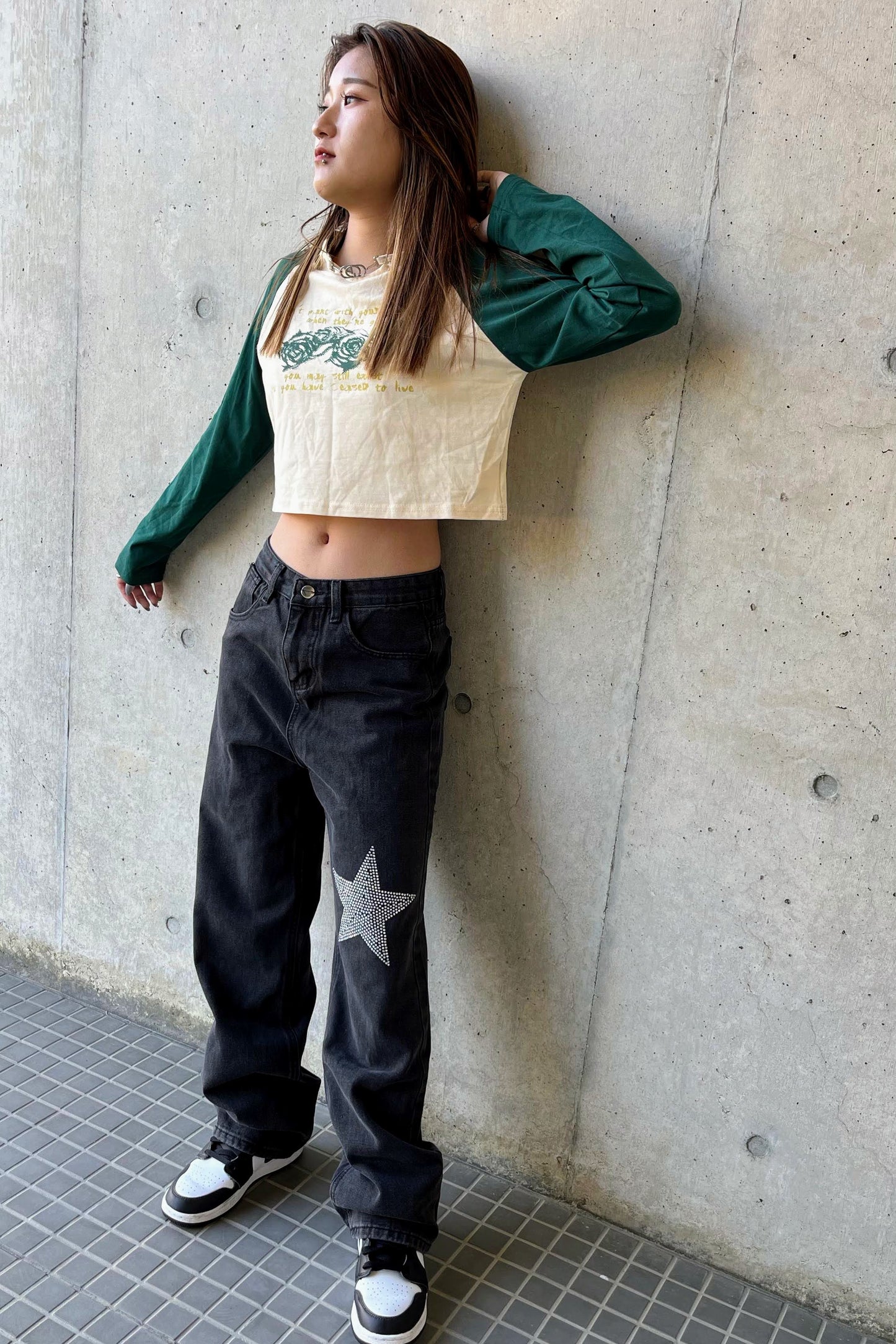 Starロゴステッチデニムパンツ DPB42016