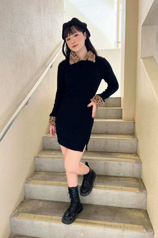 レオパードタイトワンピース DPA89051
