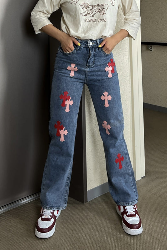 クロスステッチデニムパンツ DPA14141