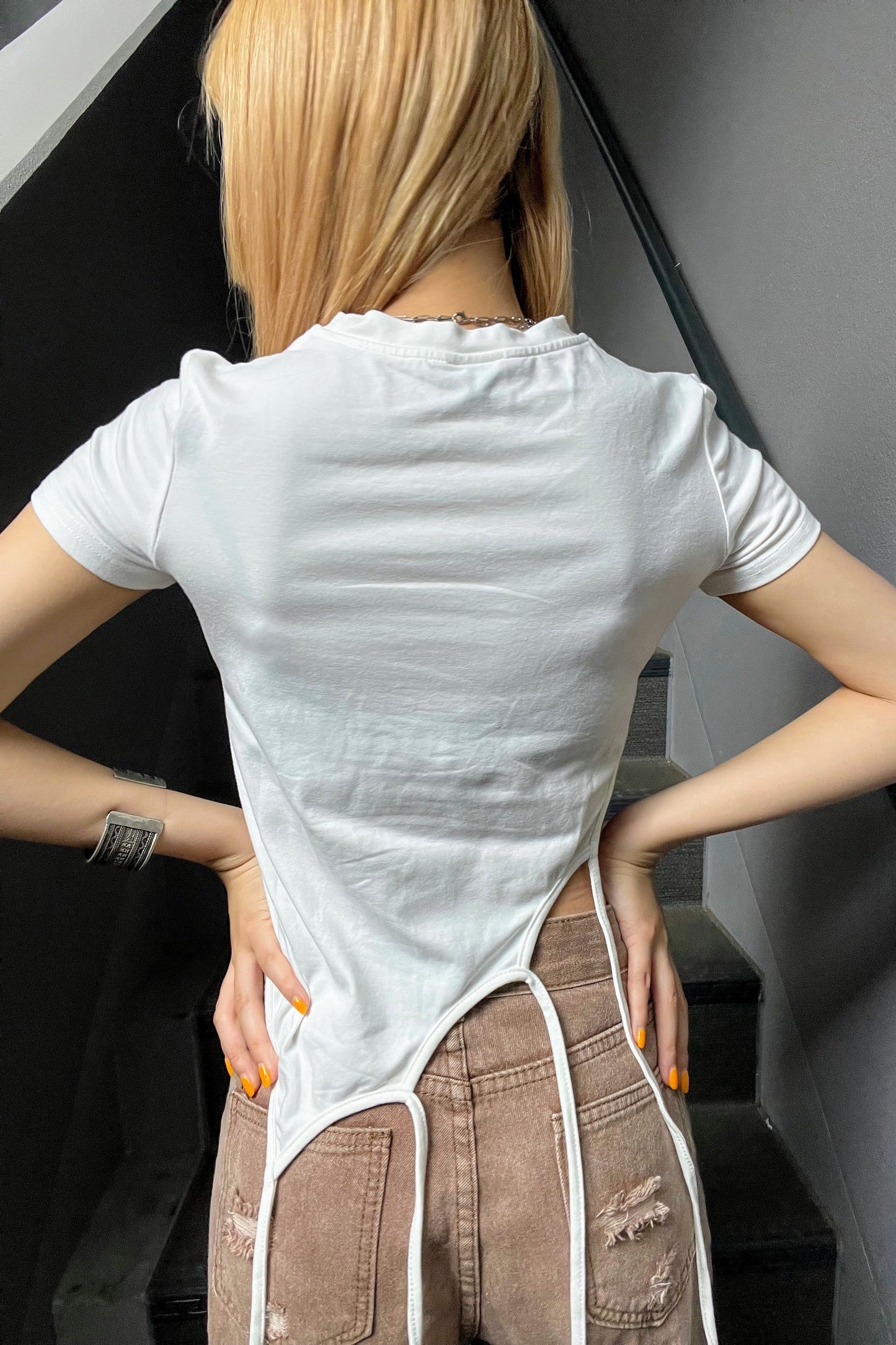 ラインストーンピチTシャツ DPA31052