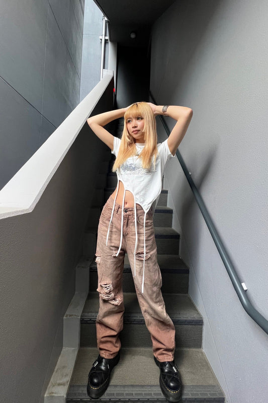 ラインストーンピチTシャツ DPA31052