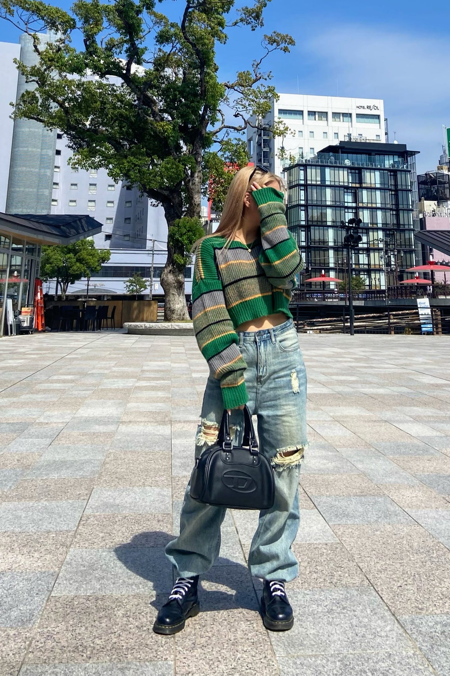 ダメージデニムパンツ DPB08034