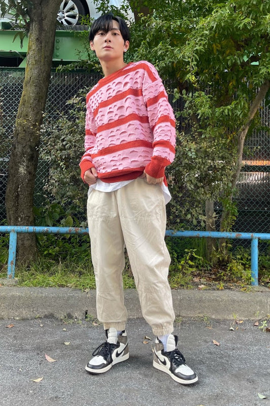 ダメージボーダーセーター SPA02006