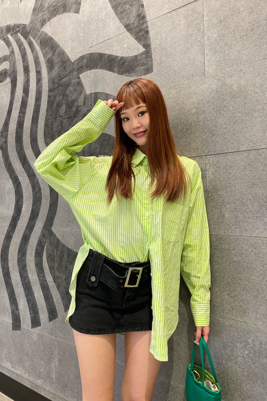 ブラックローライズデニムスカート DPA33020