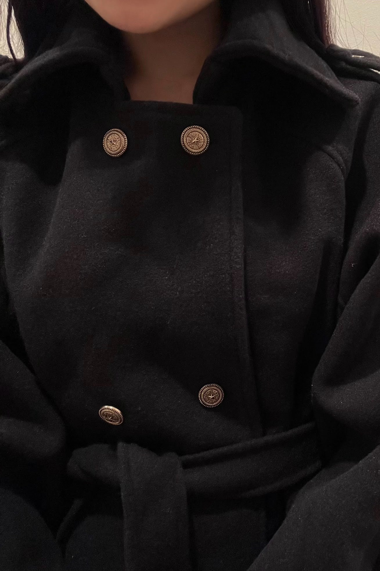 ダブルボタンショートコート CPA03018