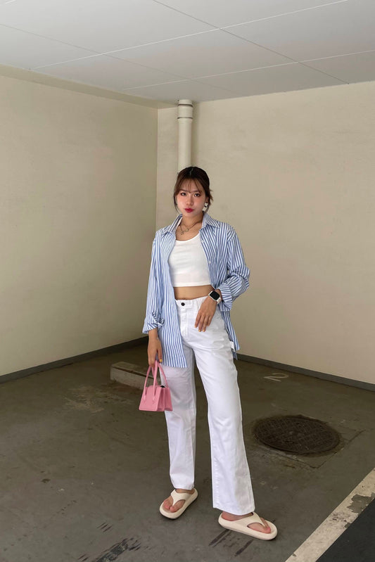 ブルーストライプシャツ DPA34060