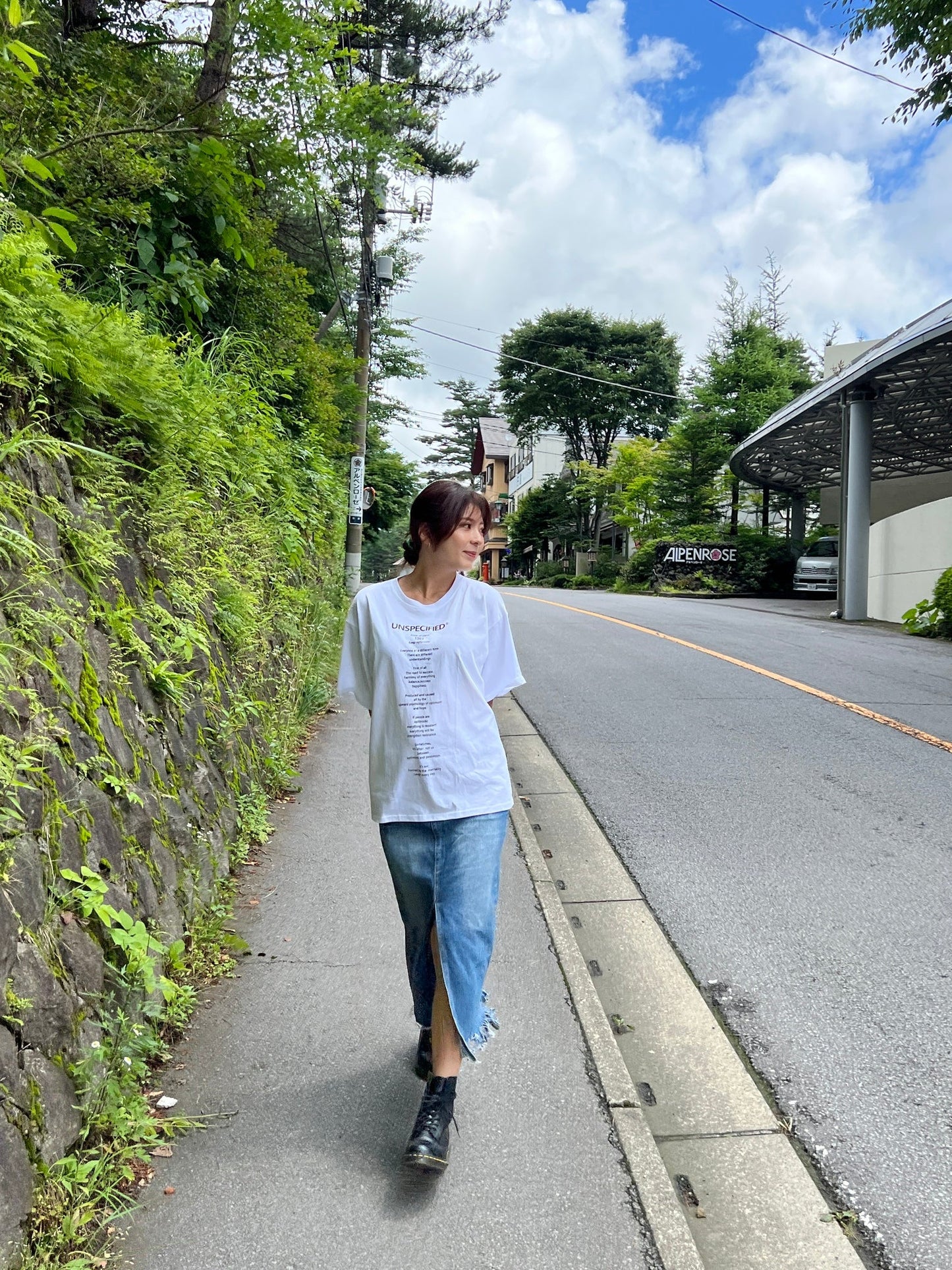 ビッグシルエットテキストTシャツ DPB11018