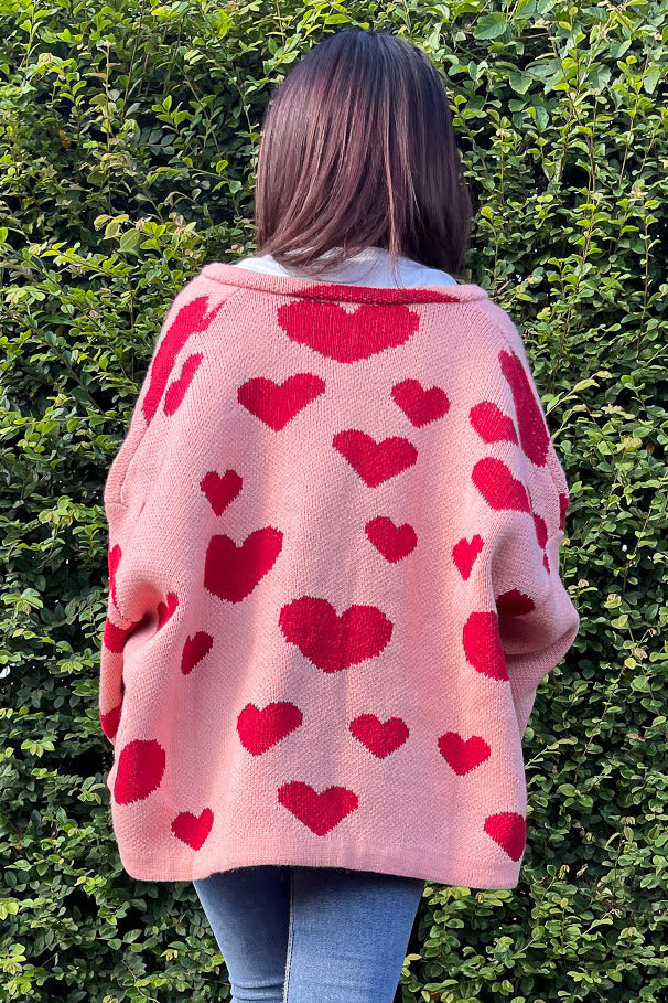 ハートロゴカーディガン DPA13022