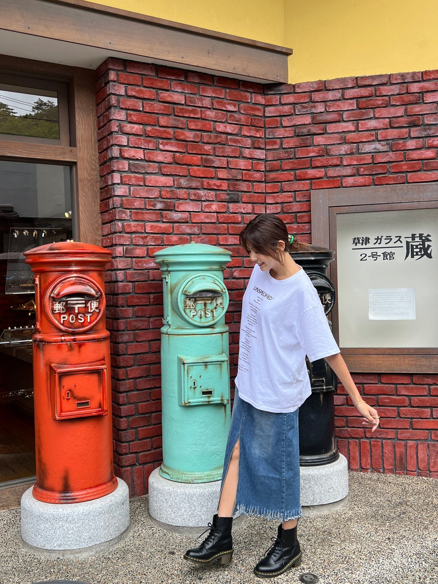 ビッグシルエットテキストTシャツ DPB11018