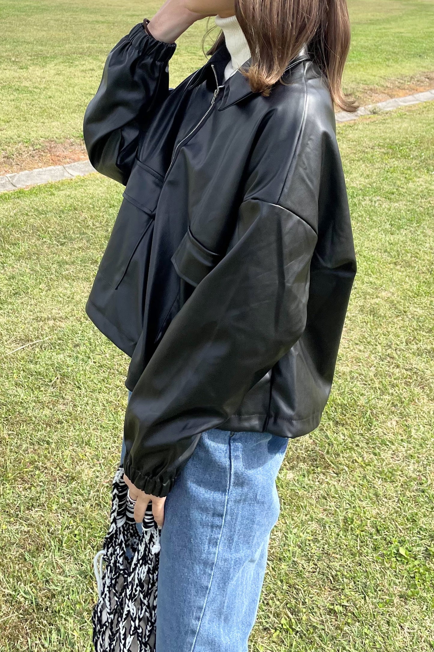 レザージップジャケット DPA61114