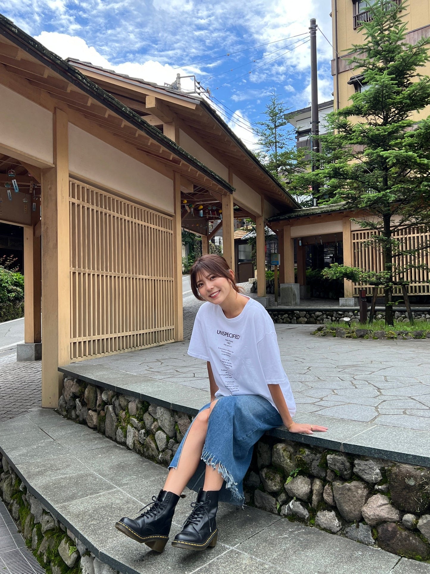 ビッグシルエットテキストTシャツ DPB11018