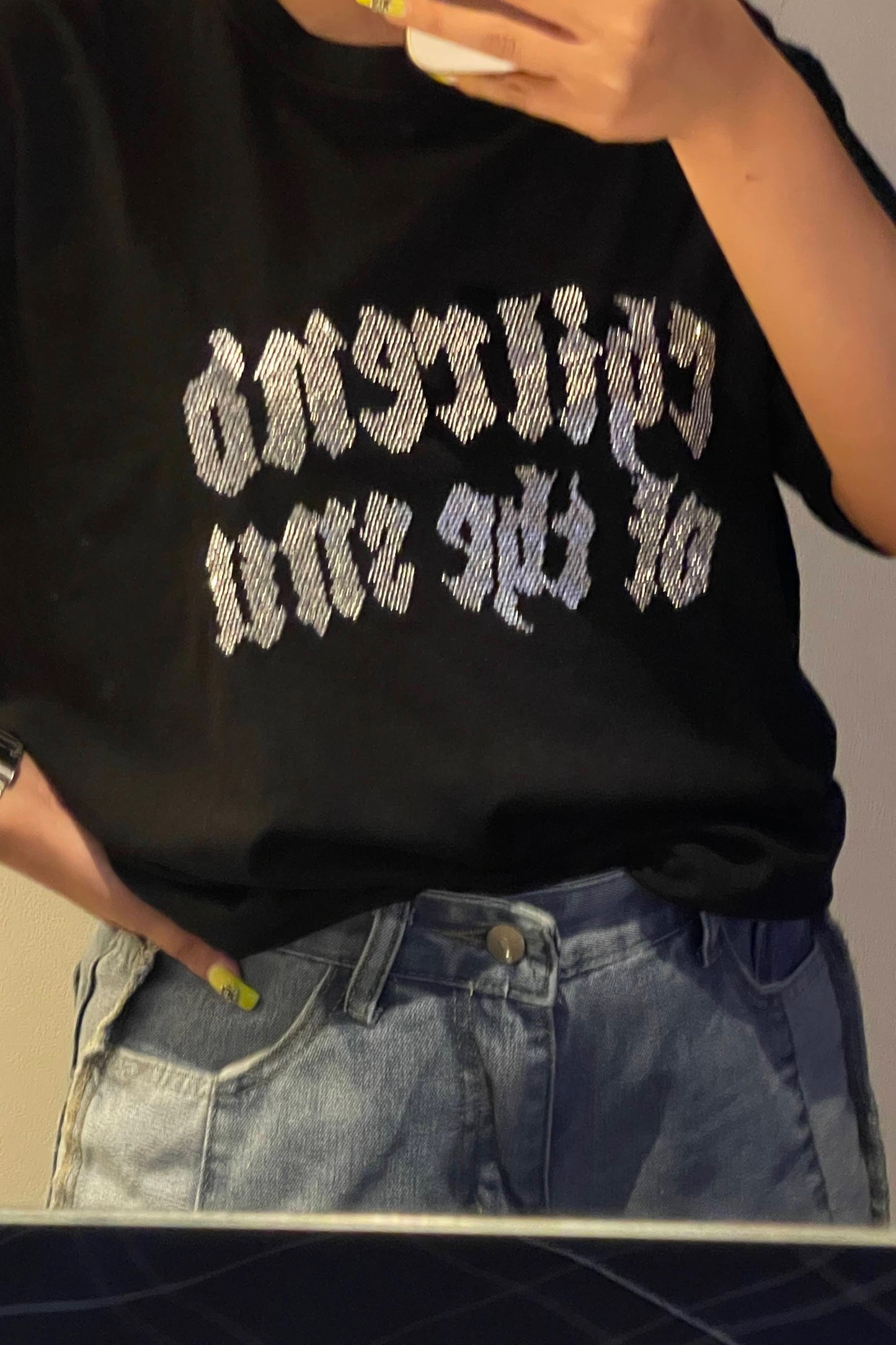 ストーングリッターTシャツ DPA81006