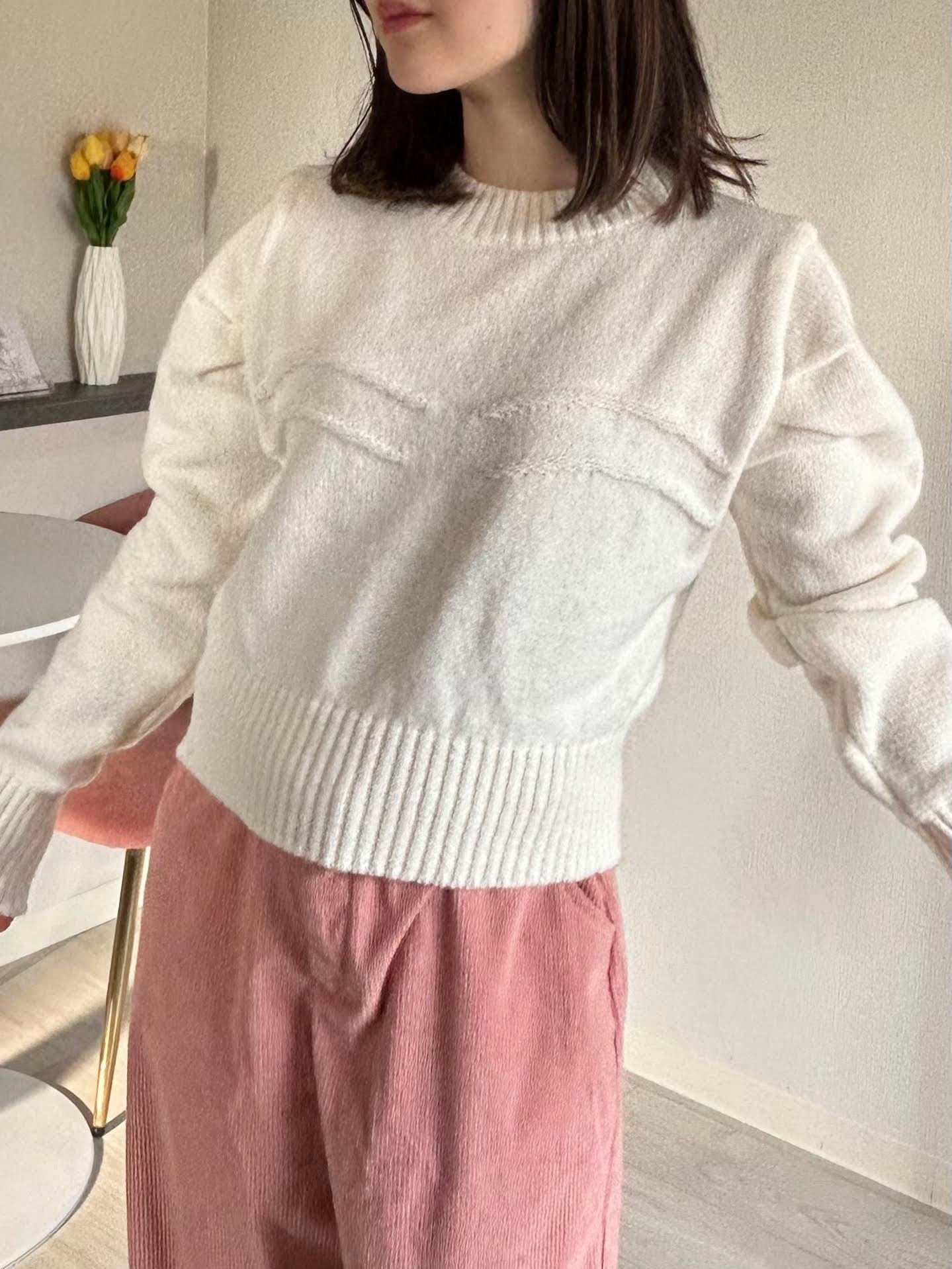 ショートリブデザインニット CPA22050