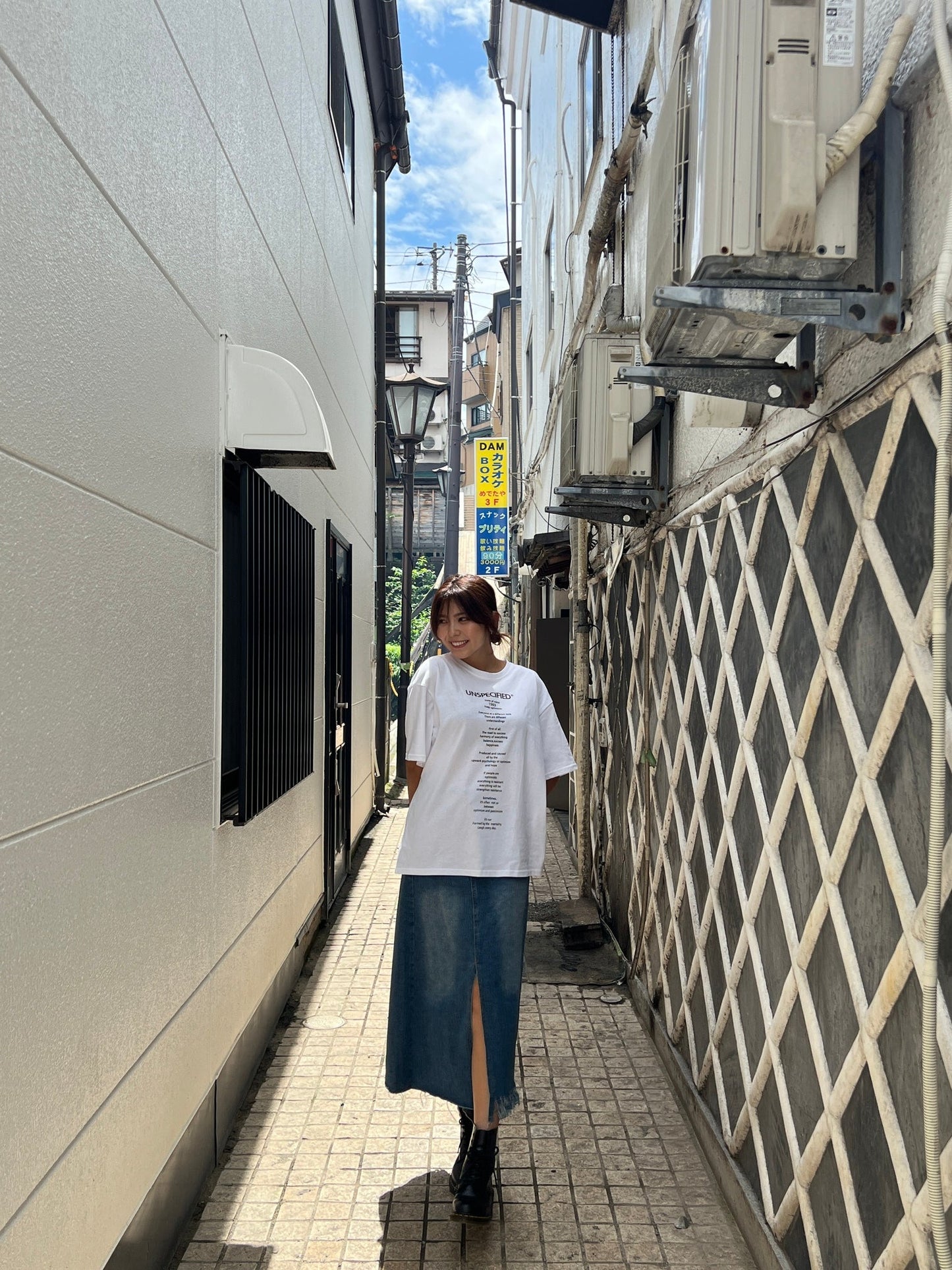 ビッグシルエットテキストTシャツ DPB11018