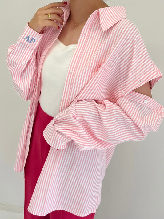 3wayストライプシャツ