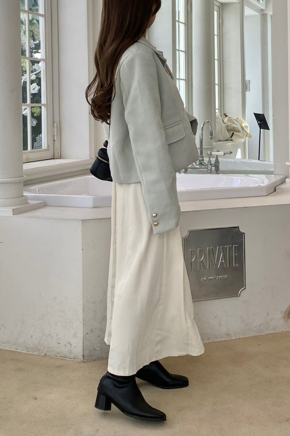 バックゴムプリーツスカート CPA09013