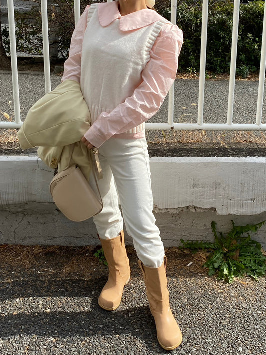 Uネックニットベスト CPA09031