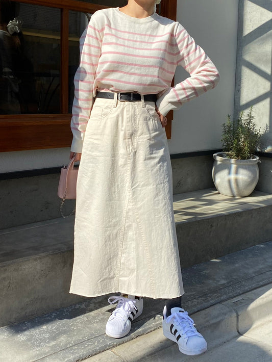 サイドスリットデニムスカート CPA09034