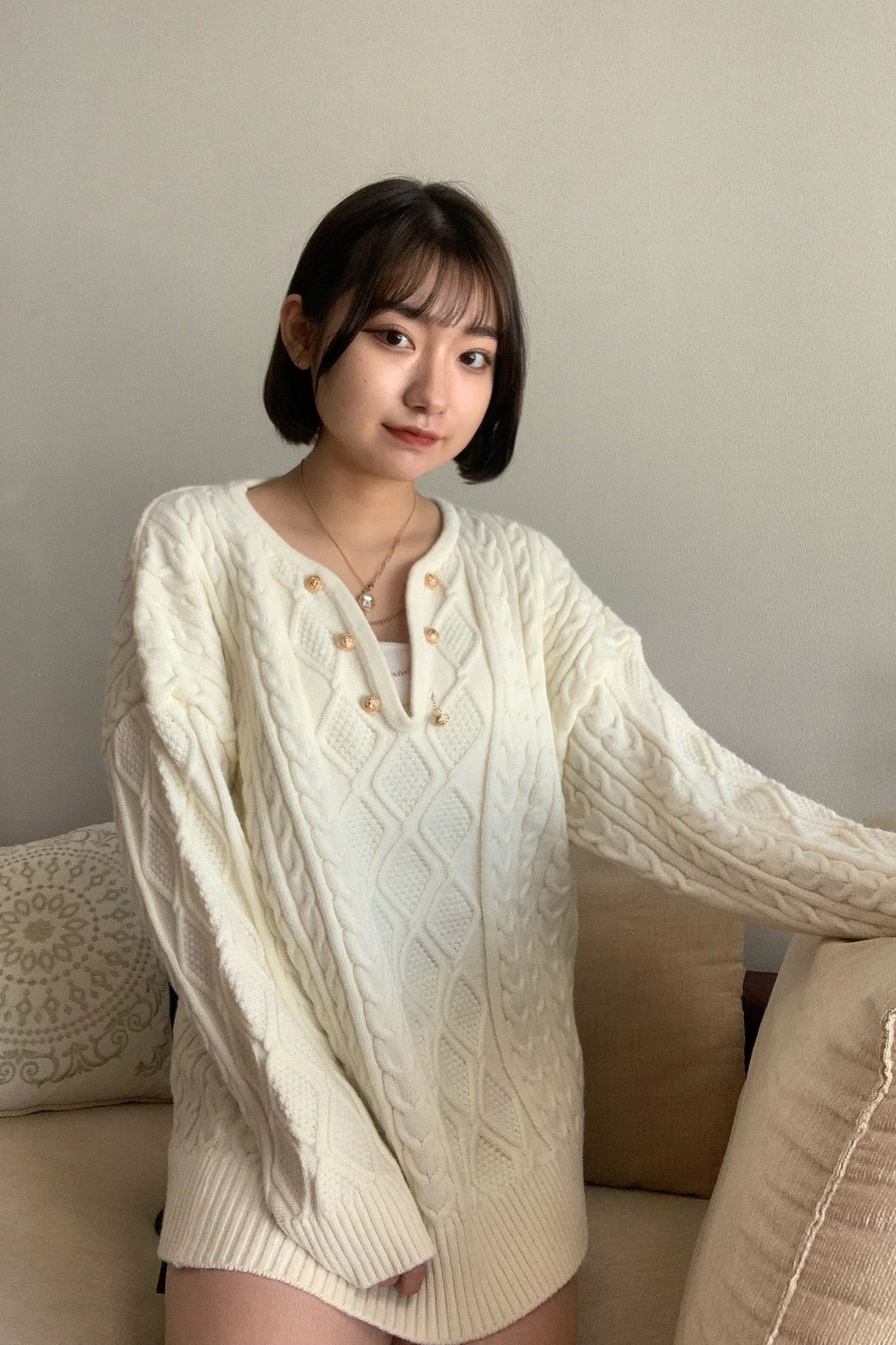 ケーブルステッチセーター DPA02120