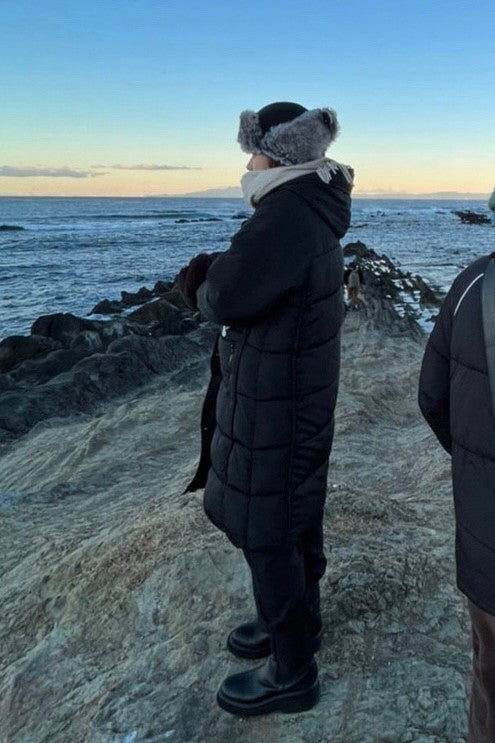 ファーフードダウンコート DPA02155