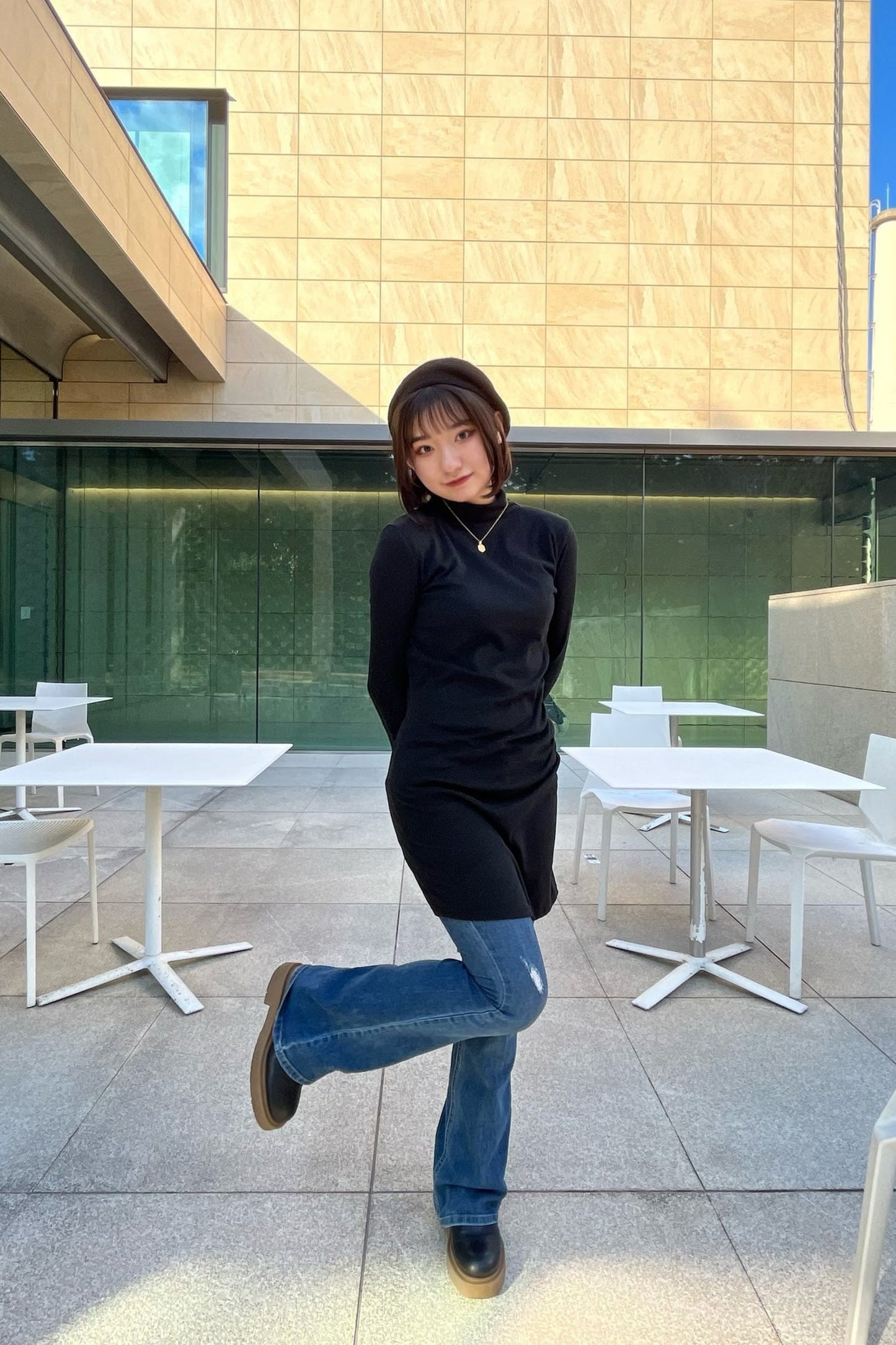 ハイネックタイトワンピース DPA02158