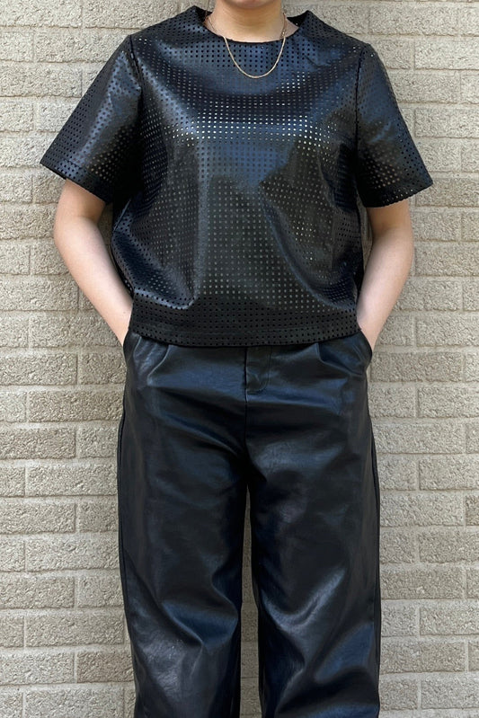 メッシュレザートップス DPA02204