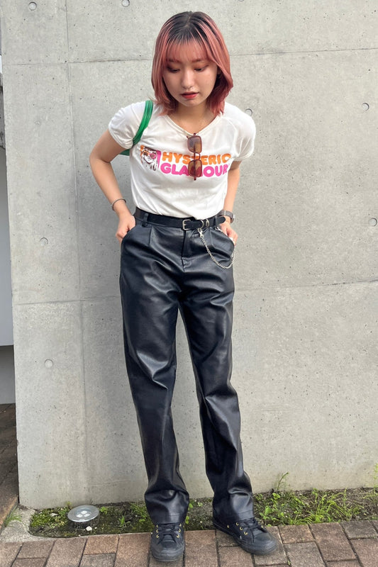 レザーストレートパンツ DPA02205