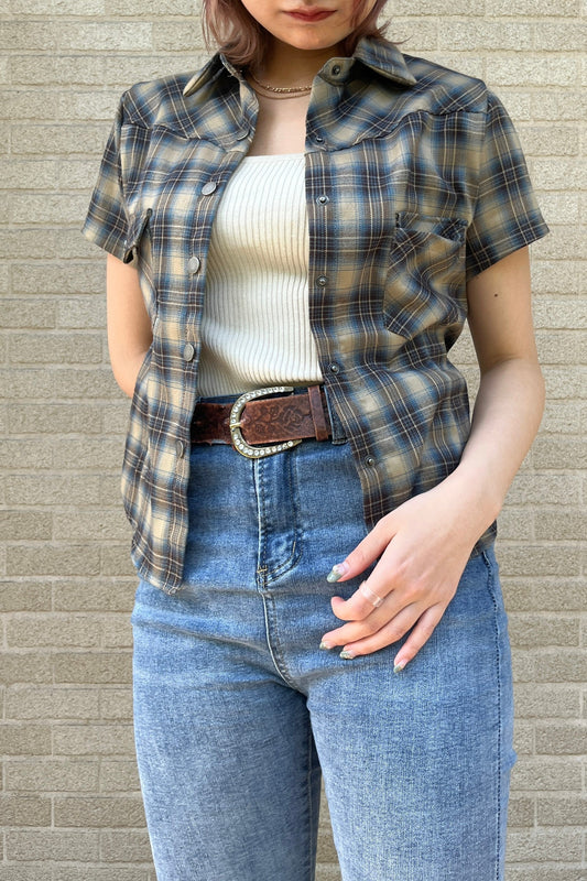 チェックスリムシャツ DPA02210