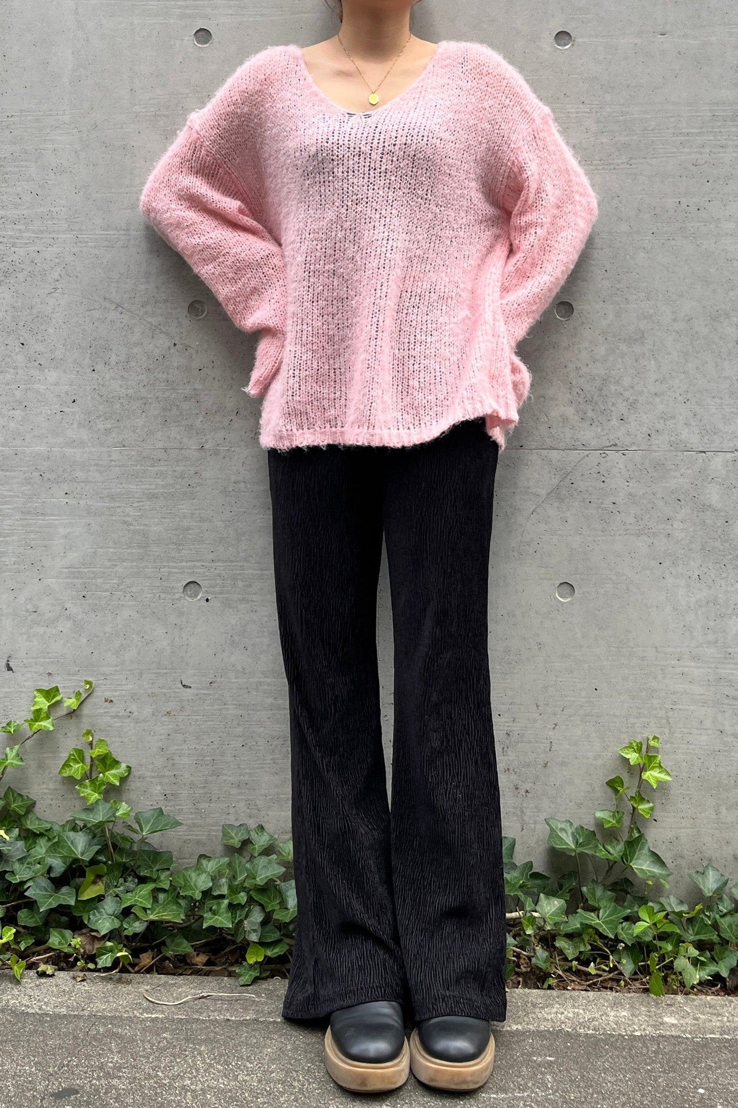 ローゲージシースルーニット DPA02223