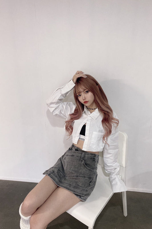 アシンメトリーデニムスカート DPA64001