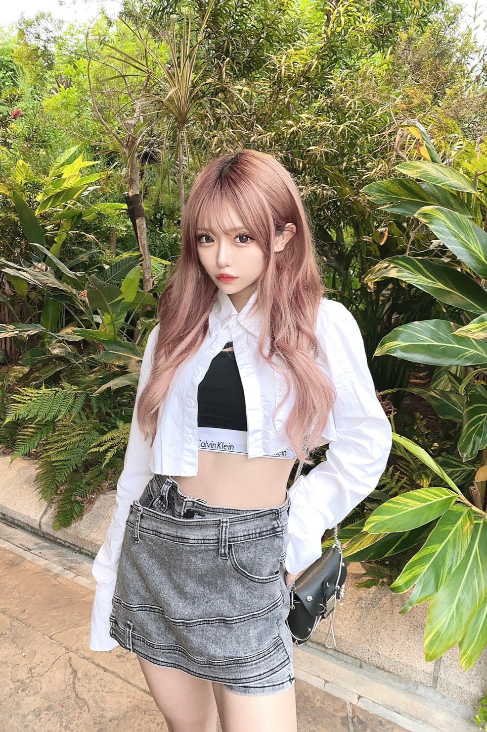 アシンメトリーデニムスカート DPA64001