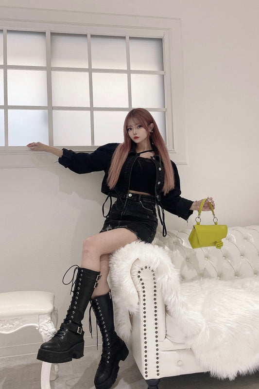 ギャザーデニムジャケット DPA64006