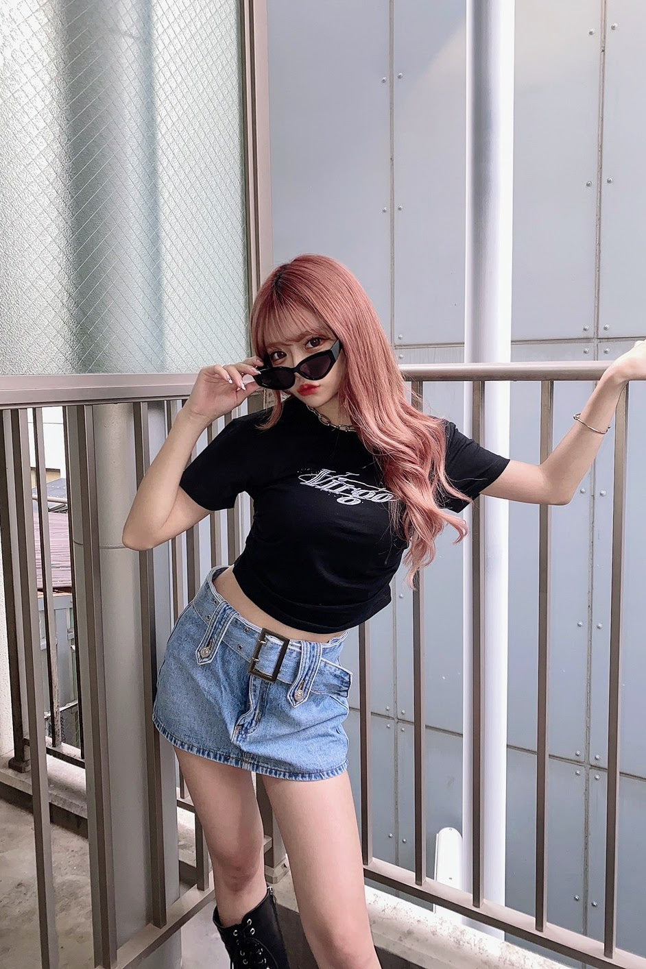 グリッターロゴTシャツ DPA64011