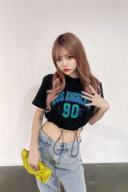 ギャザーデザインTシャツ DPA64014