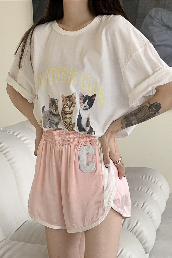 CATプリントロゴTシャツ DAA02943