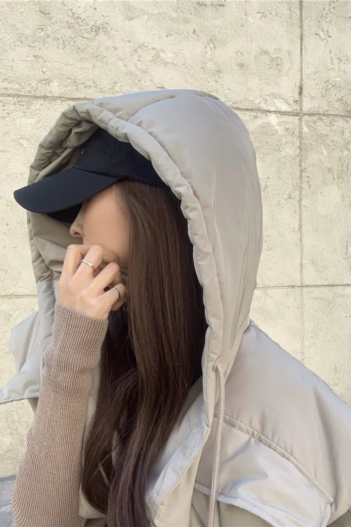 オーバーサイズフードダウンベスト CPA42035