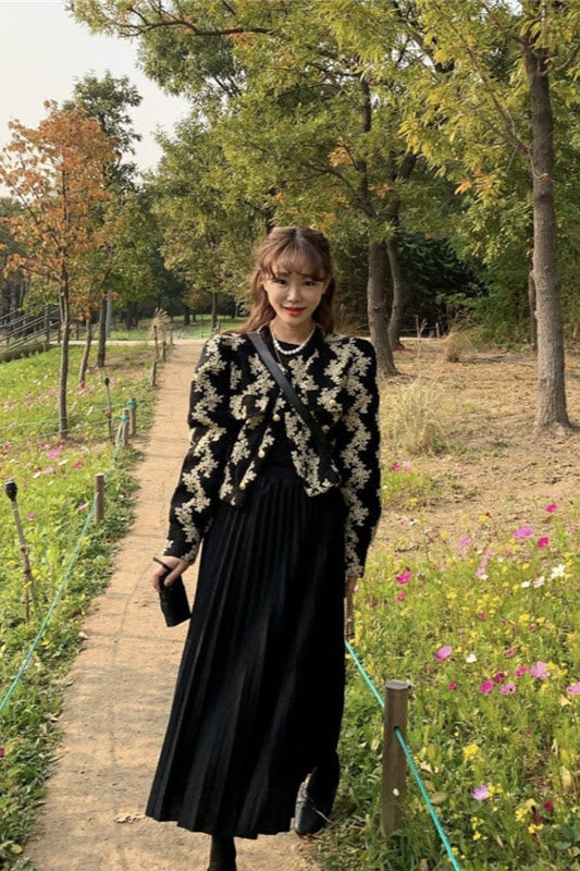 刺繍ショートジャケット CAA00199