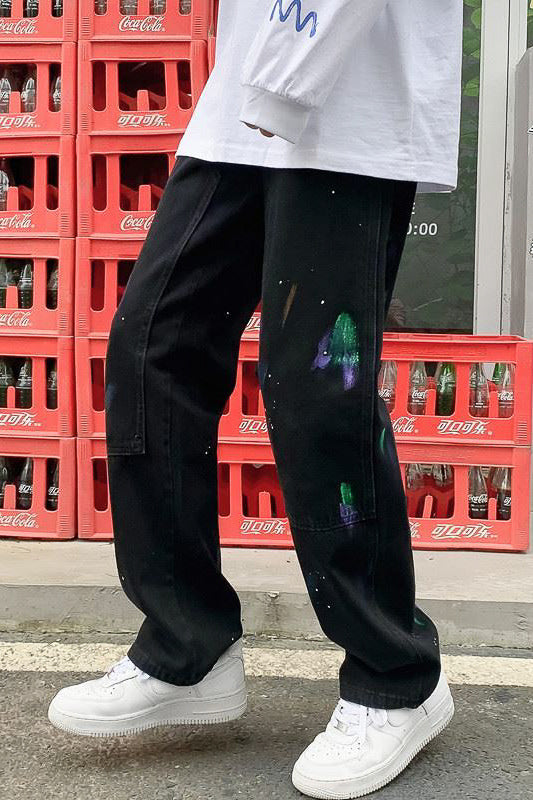 カラフルペイントロングパンツ SPA09047