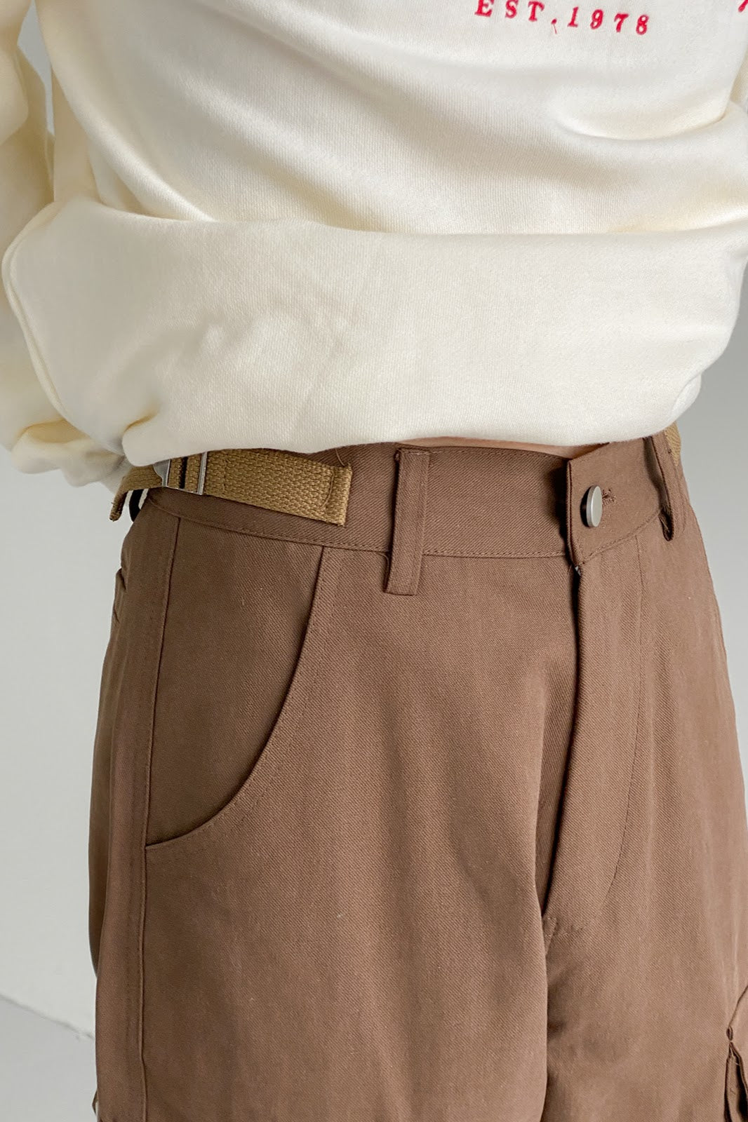 ハイウエストストレートカーゴパンツ SBA03008