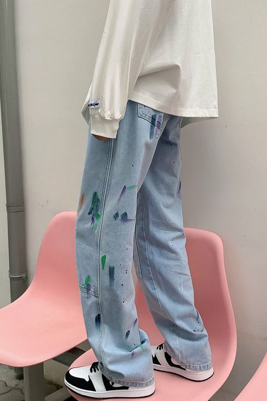 カラフルペイントロングパンツ SPA09047