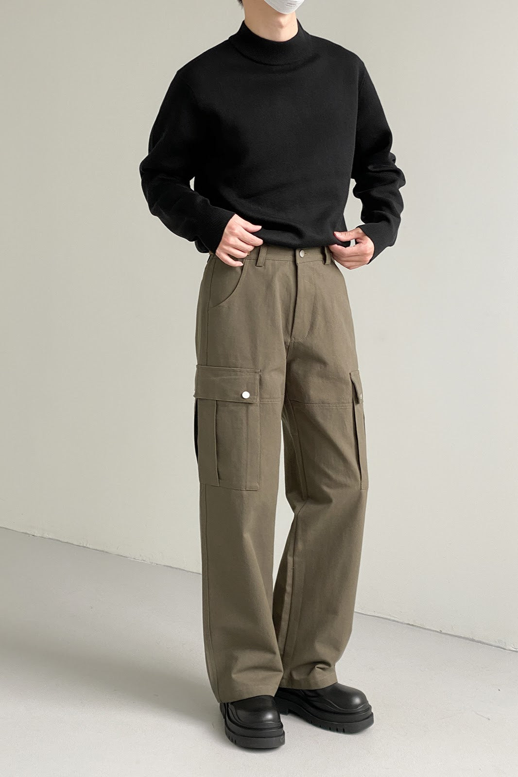 ハイウエストストレートカーゴパンツ SBA03008