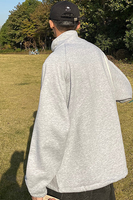 ハーフジップラインスウェット SPA09198