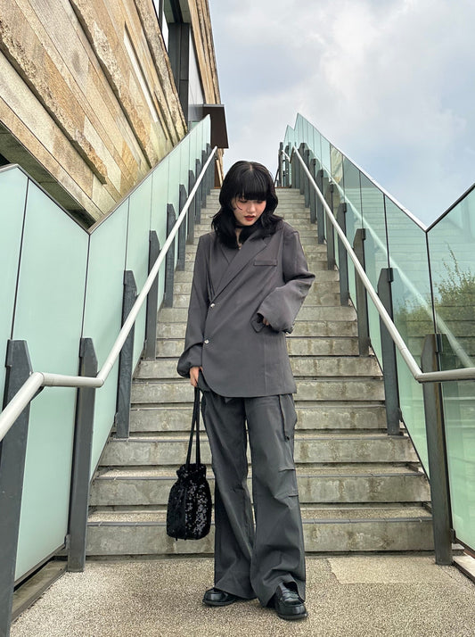 グレーフレアパンツ DPA43225