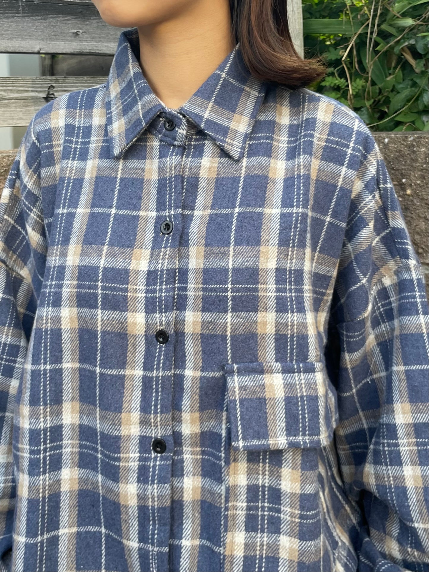 オーバーサイズチェックシャツ DPB64013