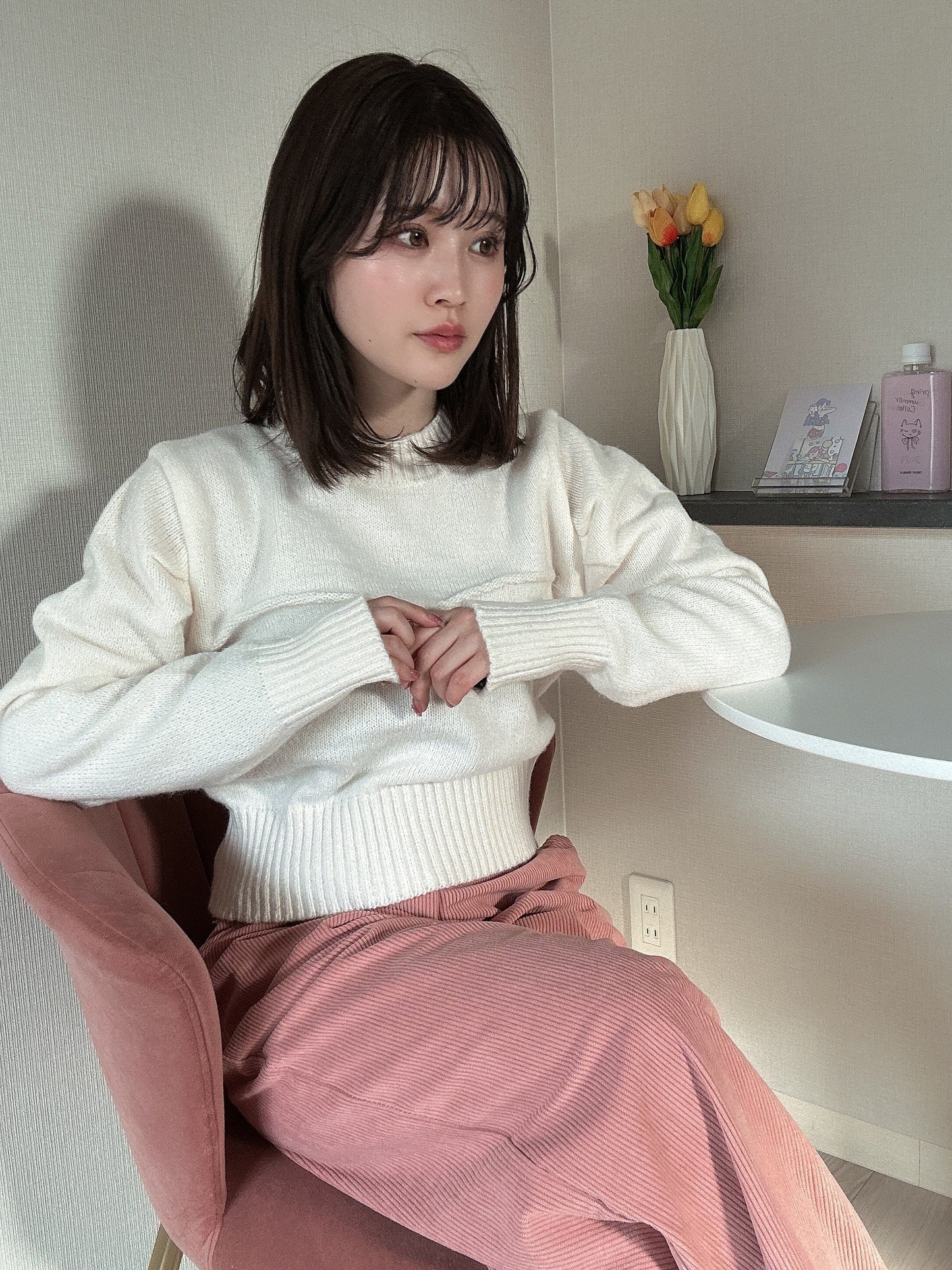 ショートリブデザインニット CPA22050