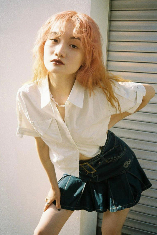 ベーシックVラインシャツ DPA01017