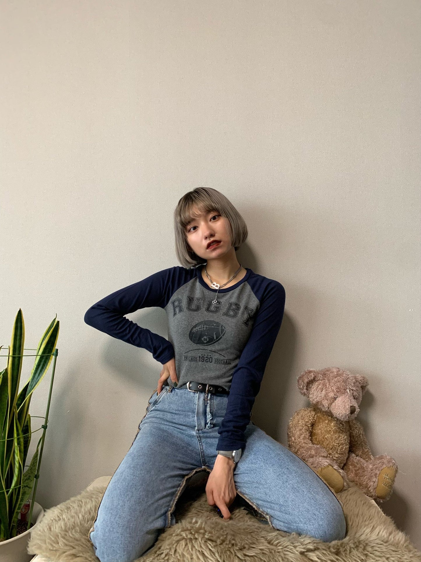 ラグビーロングTシャツ DPA02019