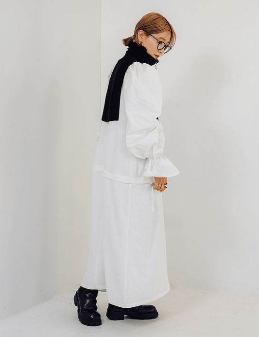 6way ボリュームパフスリーブワンピース